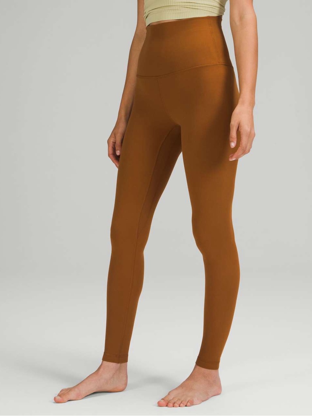 lululemon athletica Copper Brown Knit Top Size 8